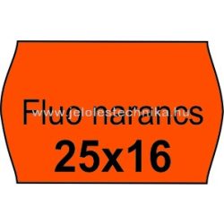 25x16mm FLUO narancssárga színű árazószalag