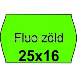 25x16mm FLUO zöld színű árazószalag